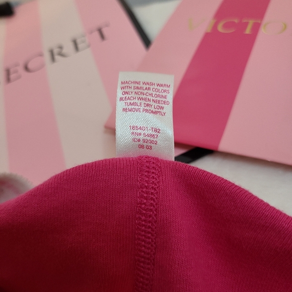 VTG VS PINK Classic Cotton Booty Short Boyshort Panty Size Lg Pink - Picture 6 of 6